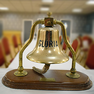 Gloria, a bell from a local fishing vessel